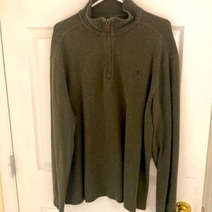Ralph Lauren.  Green cotton sweater.  XL